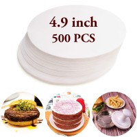 Meykers Wax Patty Paper Sheets For 5 Inches Burger Press 500 Pcs Round Hamburger Patty Paper To Separate Frozen Pressed Pattie