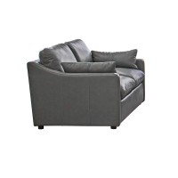 Grayson Sloped Arm Upholstered Loveseat Grey