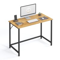 Vasagle Computer Desk Gaming Desk Home Office Desk For Small Spaces 197 X 394 X 295 Inches Industrial Style Metal Frame