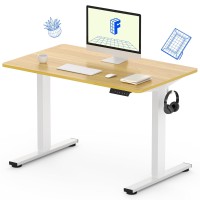 Flexispot En1 One Piece Standing Desk 40 X 24 Inches Adjustable Height Desk For Small Space Electric Sit Stand Home Office Tabl