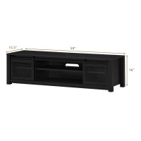 Tangkula Farmhouse Tv Stand, Living Room Console Storage Cabinet For Tvs Up To 65