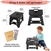 Sumbabo Kids Folding Step Stool For Toddlers - Safety Lock To Stable (1 Black)