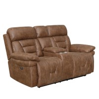 Brock Power Recliner Console Loveseat