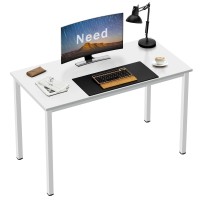 Need Small Computer Desk - 39 3/8'' Inches Heavy Duty Writing Desks, Simple Laptop Corner Table For Home Office,Dormitory Ac3Dw10060