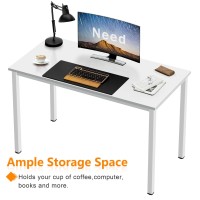 Need Small Computer Desk - 39 3/8'' Inches Heavy Duty Writing Desks, Simple Laptop Corner Table For Home Office,Dormitory Ac3Dw10060