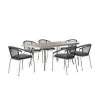 Chelsea 7 Piece Dining Set Slate