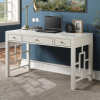 Verano 3Drawer White Desk