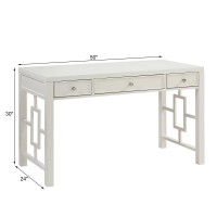 Verano 3Drawer White Desk