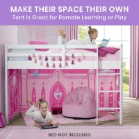 Delta Children Loft Bed Tent Curtain Set For Low Twin, Disney Princess