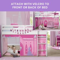 Delta Children Loft Bed Tent Curtain Set For Low Twin, Disney Princess