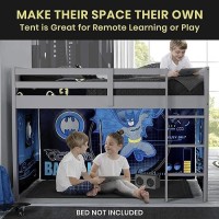 Spider-Man Loft Bed Tent - Curtain Set For Low Twin Loft Bed (Bed Sold Separately) By Delta Children