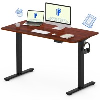 Flexispot En1 Wholepiece Standing Desk 48 X 24 Inches Height Adjustable Desk Electric Sit Stand Desk Home Office Black Frame