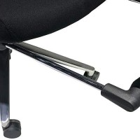 Mesh Back Padded Adjustable Ergonomic Swivel Office Chair With Headrest And Retractable Footrest