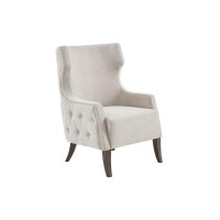 Madison Park Corsica Accent Chair With Cream Finish Mp100-1082
