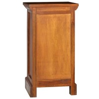 Vidaxl Solid Teak Wood 5-Drawer Cabinet Chest Of Drawer Storage Sideboard Side Wooden Cabinet Dresser High Board Living Room Home Interior