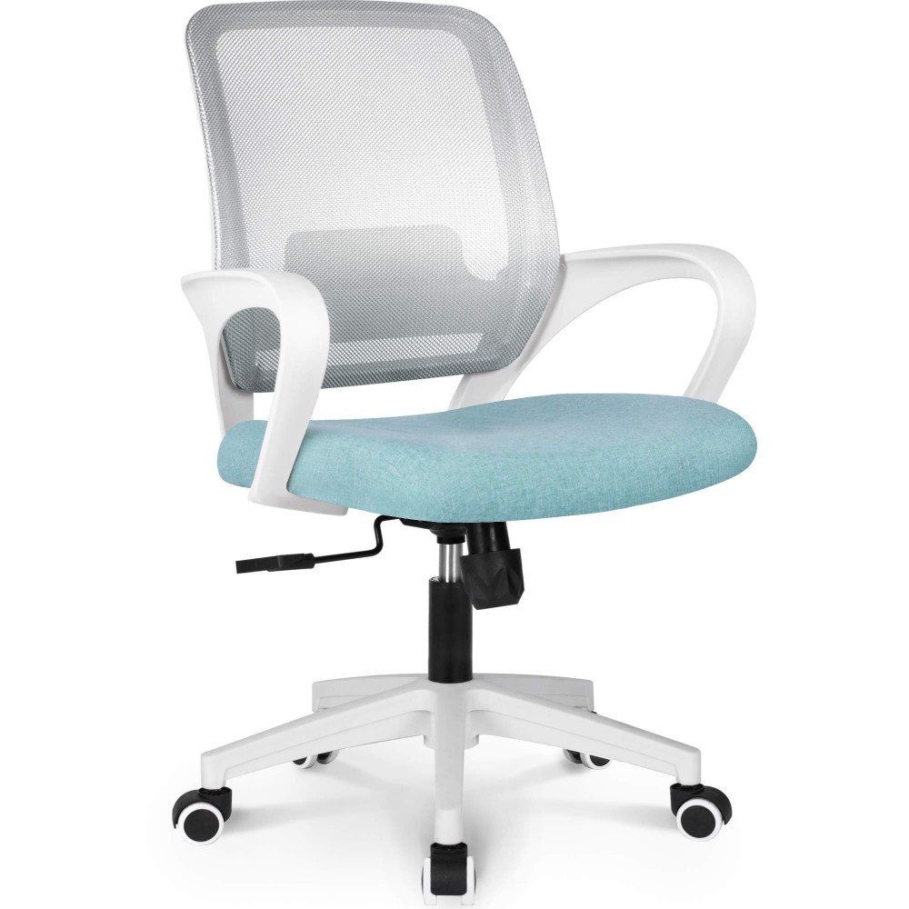 Neo Chair Office Chair Ergonomic Desk Chair Mesh Computer Chair Lumbar Support Modern Executive Adjustable Rolling Swivel Chair Comfortable Mid Black Task Home Office Chair (Pastel Mint)