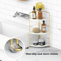 Janus Liang 3Tier Bathroom Organizer Countertop Corner Bathroom Counter Organizer Makeup Organizer For Vanity Skincare Organi