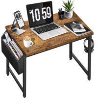 Dlisiting Small Computer Desk For Bedroom White Modern Writing Table For Small Spaces Kids Teens Student Study Work Pc Desk 31 I