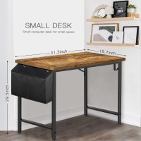 Dlisiting Small Computer Desk For Bedroom White Modern Writing Table For Small Spaces Kids Teens Student Study Work Pc Desk 31 I