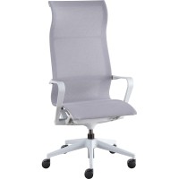 Llr40208 - Lorell Executive Gray Mesh High-Back Chair