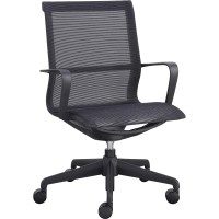 Lorell Executive Mesh Mid-Back Chair, 38.5