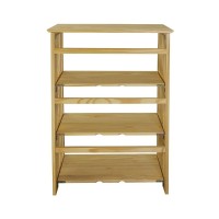 Soho Manhattan 4-Shelf Folding Bookcase 26 Wide - Natural