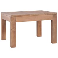vidaXL Coffee Table Solid Teak Wood with Natural Finish 236x236x157 246956