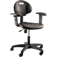 Nps Polyurethane Task Chair With Arms, 16
