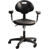 Nps Polyurethane Task Chair With Arms, 16