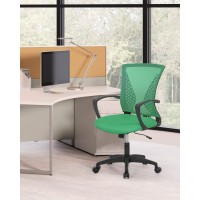 Home Office Chair Mid Back Pc Swivel Lumbar Support Adjustable Desk Task Computer Ergonomic Comfortable Mesh Chair With Armrest