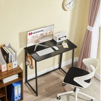 Wohomo Folding Computer Desk Small Writing Foldable Desk 315 Spacesaving Laptop Table Easy Assemble Workstation For Home