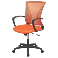 Home Office Chair Mid Back Pc Swivel Lumbar Support Adjustable Desk Task Computer Ergonomic Comfortable Mesh Chair With Armrest