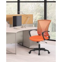 Home Office Chair Mid Back Pc Swivel Lumbar Support Adjustable Desk Task Computer Ergonomic Comfortable Mesh Chair With Armrest