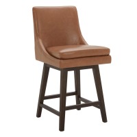 Chita Counter Height Swivel Barstool, Upholstered Bar Stool, 26.8