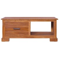 vidaXL TV Stand, TV Unit for Living Room Bedroom, Sideboard with Shelf, TV Console Media Unit Entertainment Center, Farmhouse Style, Solid Teak Wood