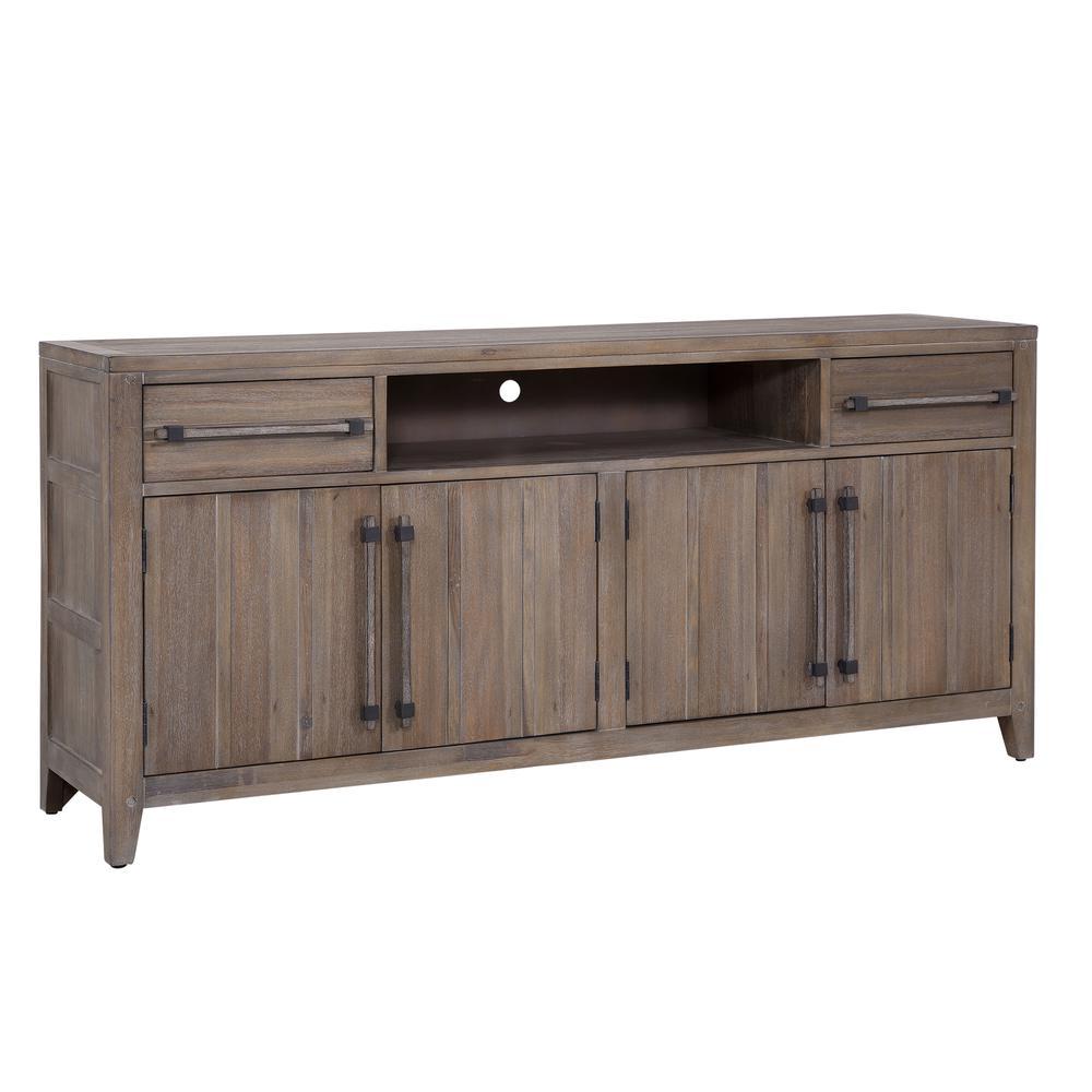 Aurora Weathered Gray 68 TV Console