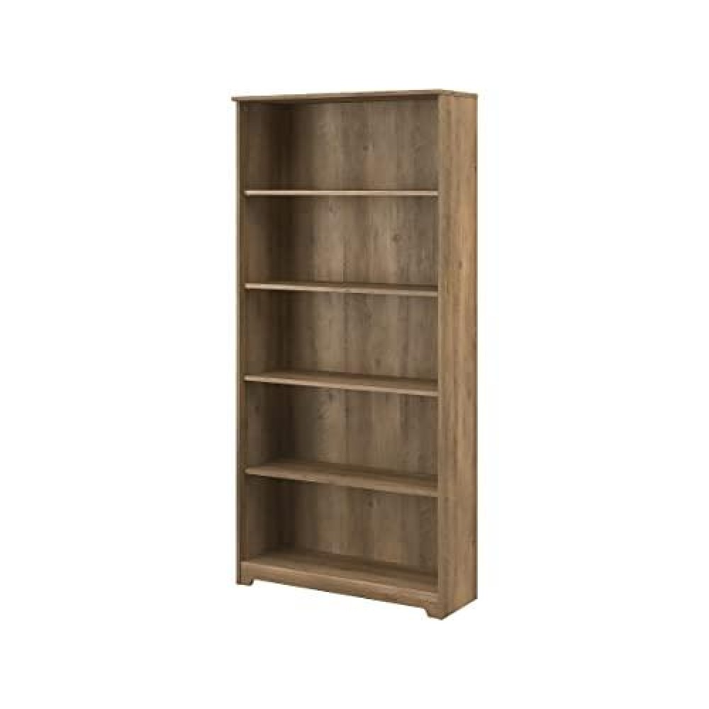 Bush Furniture Cabot Tall 5 Shelf Bookcase In Reclaimed Pine