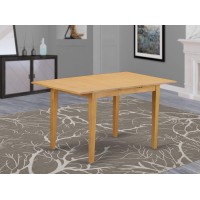 East West Furniture ANFT-OAK-T Norfolk Kitchen Table - a Rectangle Dining Table Top with Butterfly Leaf, 32x54 Inch, OAK