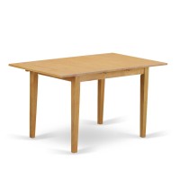 East West Furniture ANFT-OAK-T Norfolk Kitchen Table - a Rectangle Dining Table Top with Butterfly Leaf, 32x54 Inch, OAK