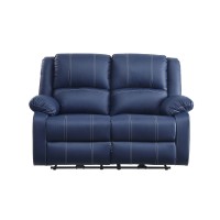 AcME Zuriel Power Motion Loveseat Blue PU 54616D0102H7cg2J