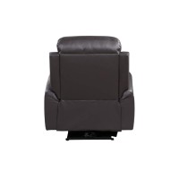 Acme Ava Tufted Leather Upholstered Power Motion Recliner In Brown