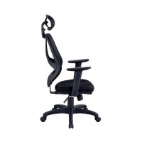 Acme Arfon Plastic Gaming Chair With Mesh Metal Back In Black