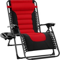 Best Choice Products Oversized Padded Zero Gravity Chair Folding Outdoor Patio Recliner Xl Anti Gravity Lounger For Backyard W