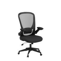 Home Office Chair Ergonomic Desk Chair Mesh Computer Chair Swivel Rolling Executive Task Chair With Lumbar Support Arms Mid Back Adjustable Chair For Men Adults, Black