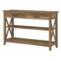 Bush Kwt248Rcp-03 Key West 47-Inch X 16-Inch Console Table W/Drawers And Shelves Reclaimed Pine
