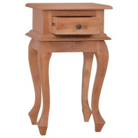 vidaXL Solid Mahogany Wood Bedside Table Side End Hall Wooden Console Table for Under Mirror Bedside Cabinet Living Room Home Storage