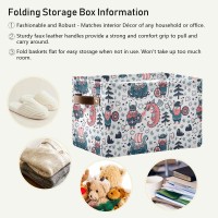 Storage Basket Cube Cute Viking Dragon Large Collapsible Toys Storage Box Bin Laundry Organizer For Closet Shelf Nursery Kids Bedroom,15X11X9.5 In,1 Pack