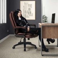 Ofika Home Office Chair 400Lbs Big And Tall Chair Heavy Duty Design Ergonomic High Back Cushion Lumbar Back Support Computer