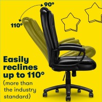 Ofika Home Office Chair 400Lbs Big And Tall Chair Heavy Duty Design Ergonomic High Back Cushion Lumbar Back Support Computer