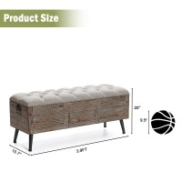 LuxenHome Storage Bench for Bedroom End of Bed, 47